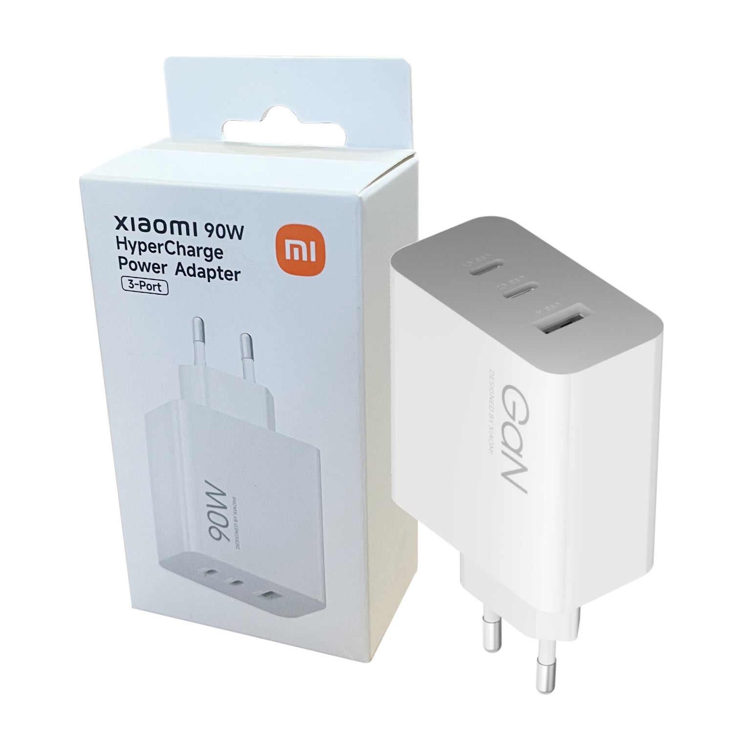 Xiaomi 90W HyperCharge 3-Port Fast Charger – White - White