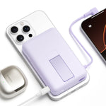 Xiaomi Magnetic Power Bank 10000 with Built-in Stand - Purple - Purple