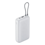 Xiaomi Power Bank 20000mAh (Integrated Cable) - Light Grey - Grey