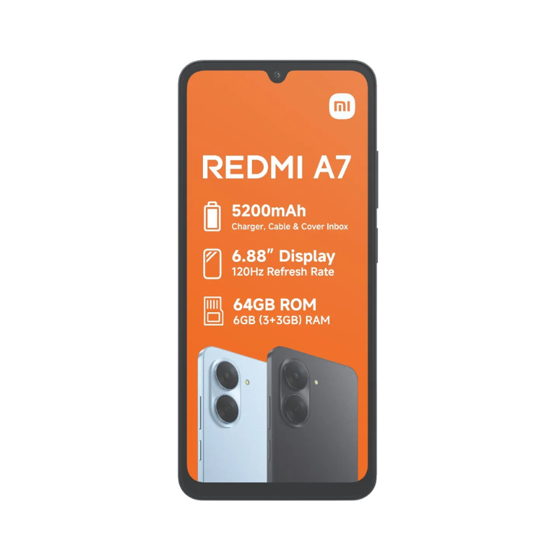 Redmi A7 4G Dual Sim 64GB - Black