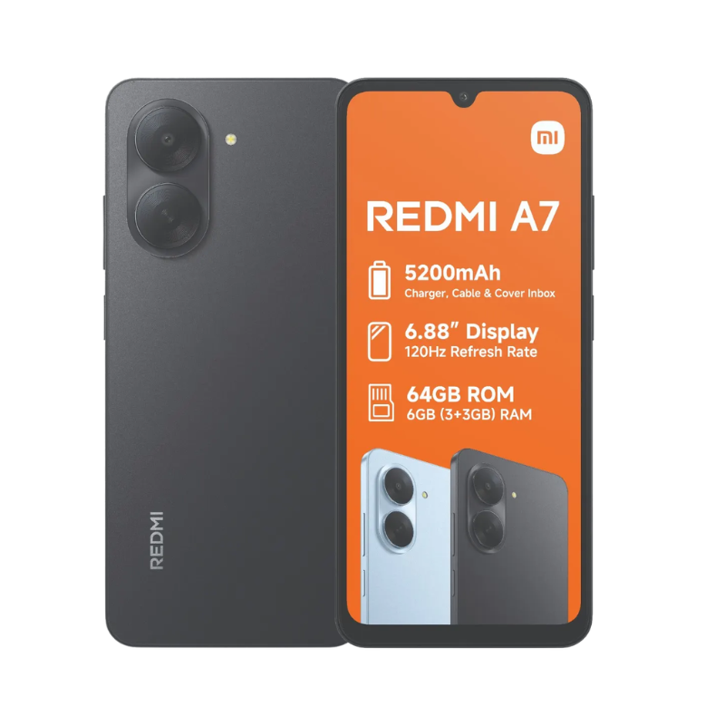 Redmi A7 4G Dual Sim 64GB - Black
