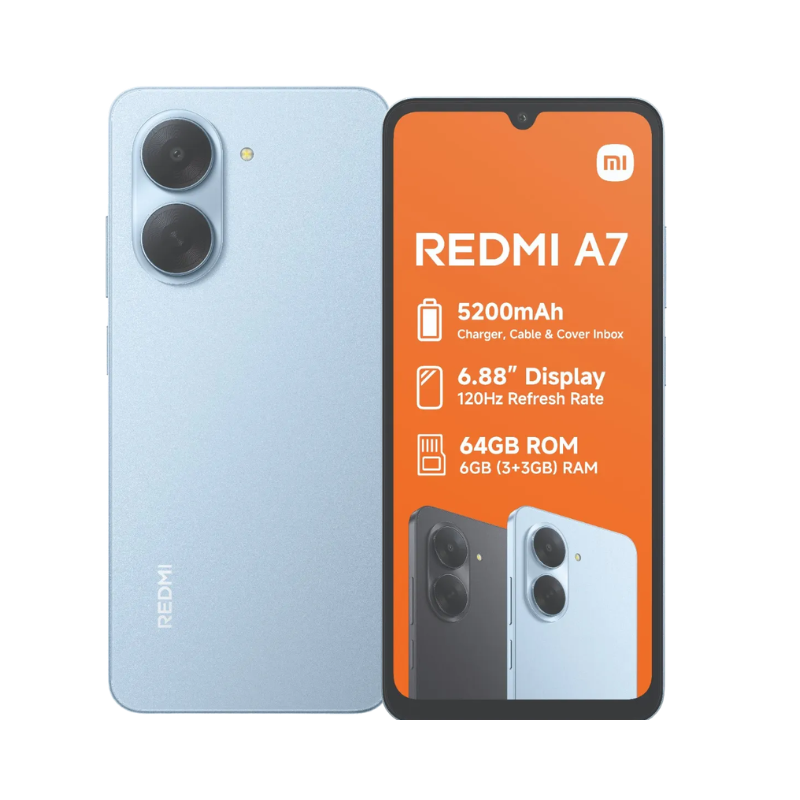 Redmi A7 4G Dual Sim 64GB - Blue - Blue