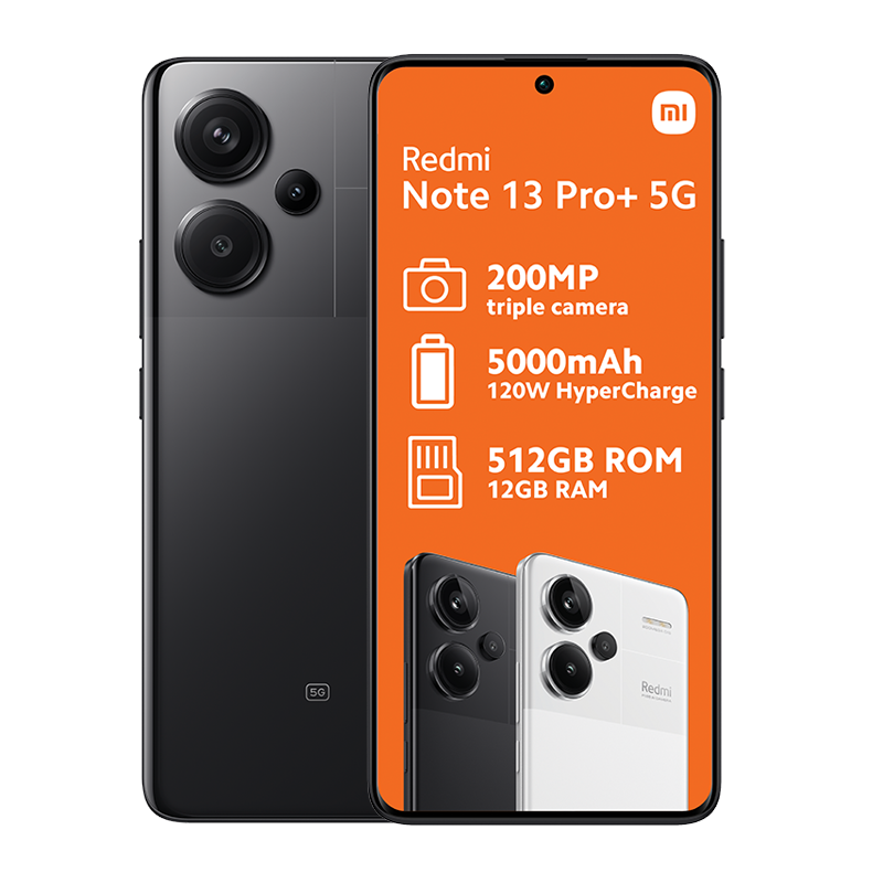 Xiaomi Redmi Note 13 Pro+ 5G Dual Sim 512GB - Black - Black