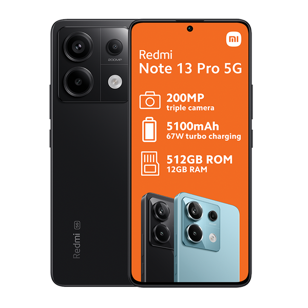 Xiaomi Redmi Note 13 Pro 5G Dual Sim 512GB - Black – Technomobi