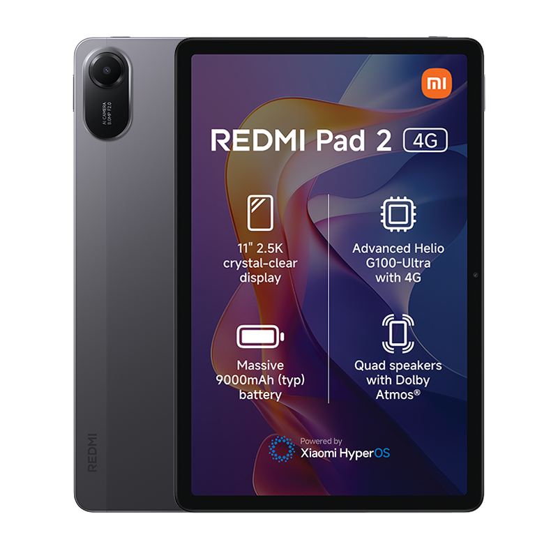 Xiaomi Redmi Pad 2 4G Dual Sim 128GB - Grey - Grey