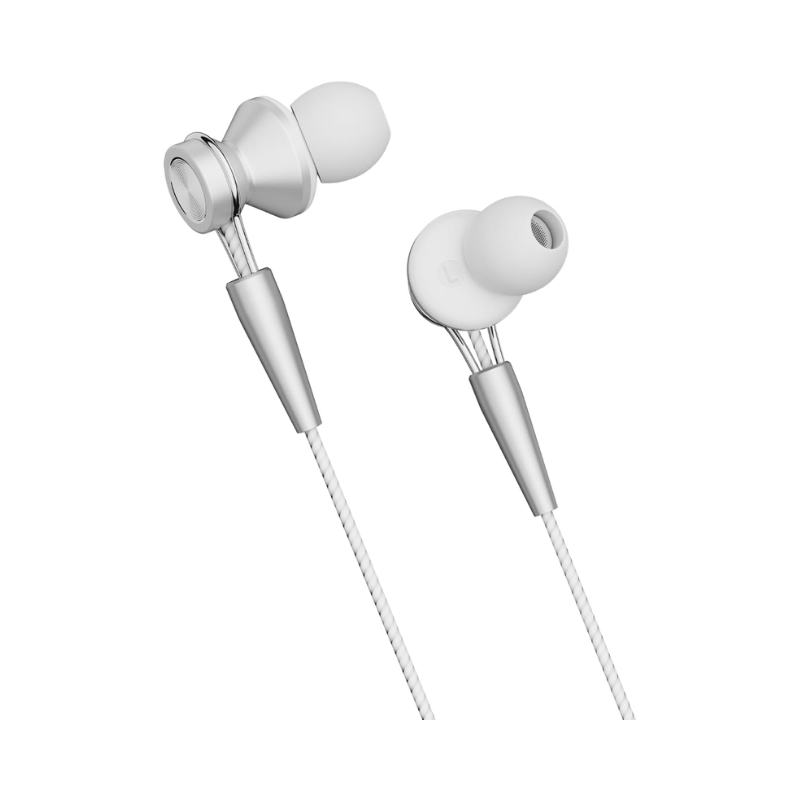 Yookie YTL-15 Wired Earphones Type-C - White&Silver - White Silver