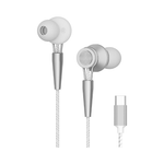 Yookie YTL-15 Wired Earphones Type-C - White&Silver - White Silver
