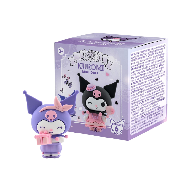 YuMe Hello Kitty & Friends 5cm Mini-Doll Kuromi Birthday Party (12) - Multicolor