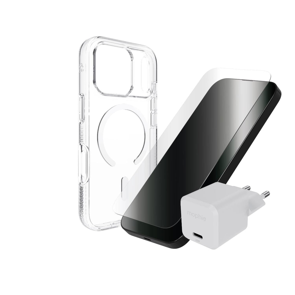 ZAGG Phone Case / Screenguard / Wall Charger Premium Bundle For Apple iPhone 18 Pro Max / iPhone 17 Pro Max