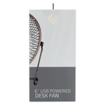 Zen Cool Series 6in Desk Fan - Copper - Kitchen and Home