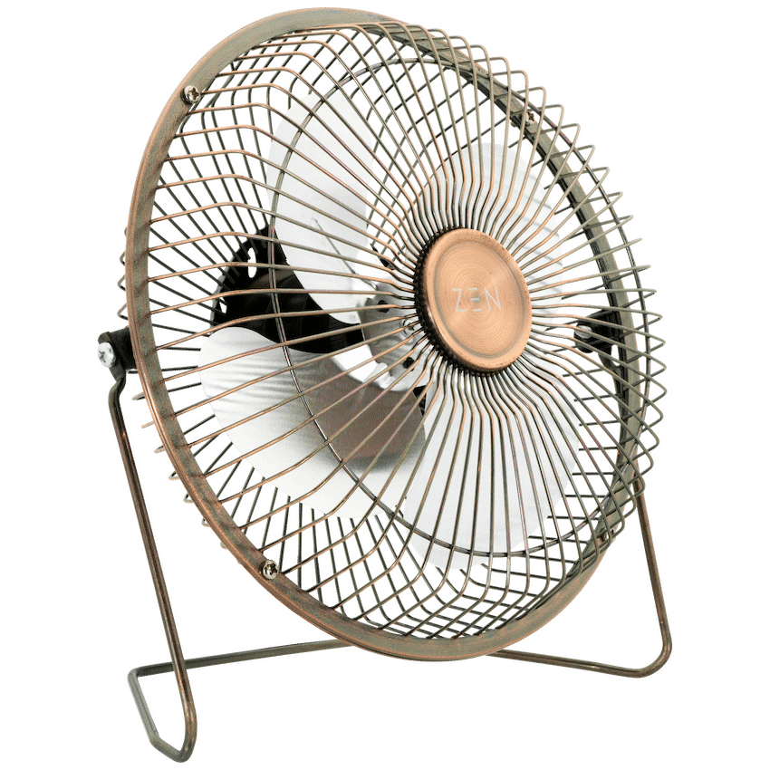 Zen Cool Series 6in Desk Fan - Copper - Kitchen and Home