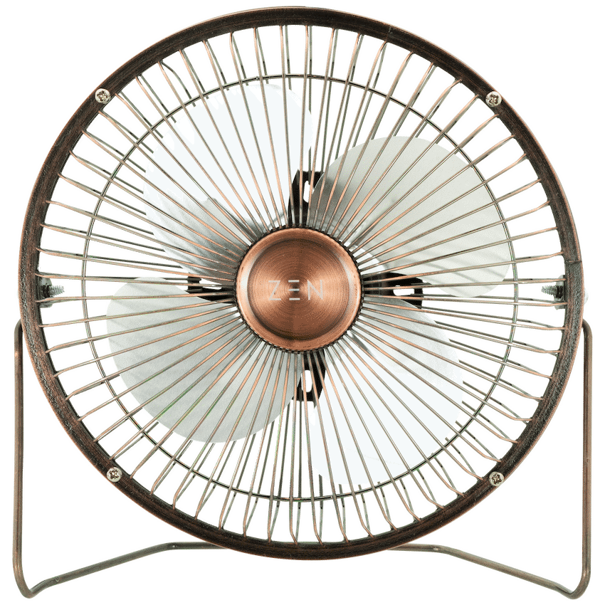 Zen Cool Series 6in Desk Fan - Copper - Kitchen and Home