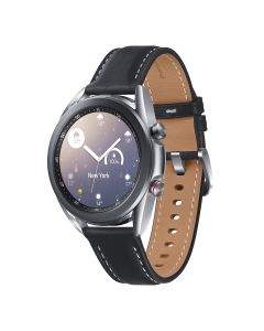 Samsung Galaxy Watch 3 Stainless Steel 41mm LTE Refurbished -  Mystic Silver Leather Strap