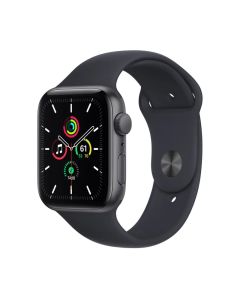 Apple Watch SE GPS + Cellular - 44mm Silver Aluminium Case with Abyss Blue Sport Band sold by Technomobi