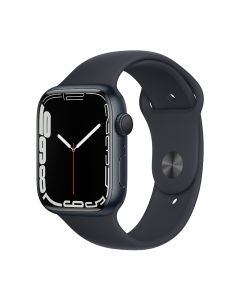Apple Watch Series 7 GPS and Cellular 45mm in Midnight Aluminium Case with Midnight Sport Band sold by Technomobi