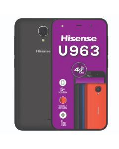 Hisense U963 Dual Sim 8GB Network Locked in Black sold by Technomobi