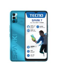 Tecno Spark 7 Dual Sim 64GB Network Locked - Morpheus Blue