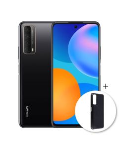 Huawei P Smart 2021 Single Sim 128GB in Midnight  Black with TPU Cover sold by Technomobi