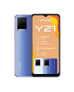Vivo Y21 Single Sim 64GB in Metallic Blue sold by Technomobi