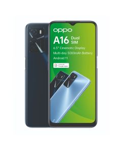 Oppo A16 Dual Sim 32GB in Crystal Black sold by Technomobi