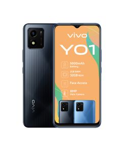Vivo Y01 Dual Sim 32GB in Elegant Black sold by Technomobi