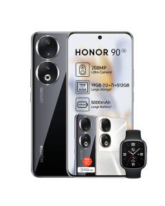 Honor 90 5G Dual Sim 512GB in Black with Watch 4 by Technomobi