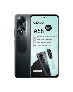 Oppo A58 4G Dual Sim 128GB in Black sold by Technomobi