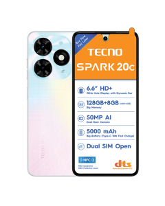 tecno spark 20c in white sold by technomobi