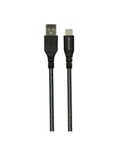 Intouch USB Type C Tough Braid 3A 1.2M Cable - Black