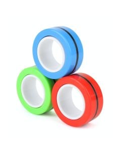Superfly Magnetic Stress Relief Spinner Rings - Blue/Red/Green
