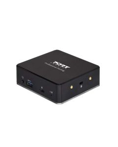 Port Connect USB Type C Dual Video Docking Station - Black