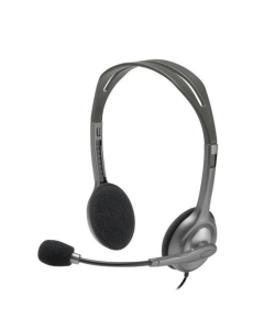 Logitech H111 Wired Stereo Headset in Black Sold by Technomobi