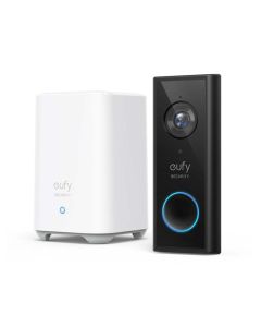 Eufy 2K (Battery Powered) Video Doorbell with Home Base Kit - Black