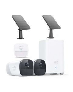 Eufy 2 Pro Security Cameras (2x Motion Senor and 2x Solar Panels) Bundle 