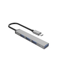 Orico Type C to 4 Port USB2.0/3.0 Hub - Grey 