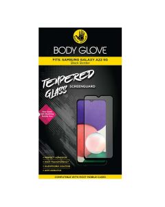 Body Glove Samsung Galaxy A22 5G Tempered Glass Screen Protector in Black sold by Technomobi