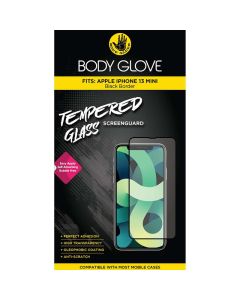 Body Glove Apple iPhone 13 Mini Tempered Glass Screen Protector in Black sold by Technomobi