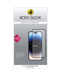 Body Glove Apple iPhone 14 Pro Tempered Glass Screenguard - Black 