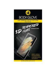 Body Glove Samsung Galaxy S21 Ultra 5G 3D Tempered Glass Screenguard Edge - Black