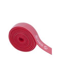 Orico 1m Hook and Loop Cable Management Tie - Red