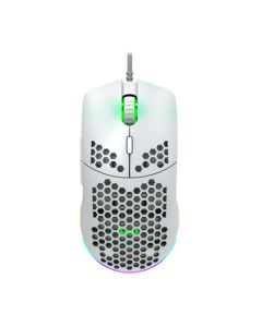 Canyon Puncher Wired Gaming Mouse With RGB Lights - White
