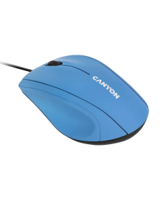 Canyon Wired Optical Mouse with 3 Keys - Light Blue Sold by Technomobi