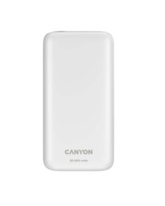 Canyon PB-301 LED 30000mAh PD 20W Powerbank - White