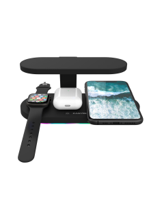Canyon 5-in1 Wireless Charging Station in Black sold by Technomobi