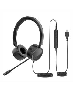 Parrot Wired Call Centre Headphones With Mic - Black