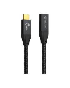 Orico USB3.2 Gen2x2 Braided Type-C Male to Female Data Cable 1m - Black