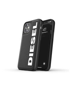 Diesel Apple iPhone 12 Mini Snap Logo Case - Black/White