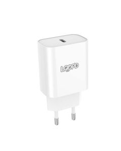 LOOPD Lite 1 Port PD Wall Charger 20W - White