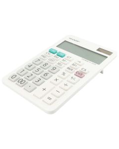 Sharp ElsiMate EL334WB 12 Digit desk Calculator in White sold by Technomobi