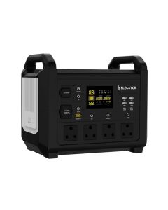 Elecstor PRO 1500W LiFePO4 Portable Power Station - Black